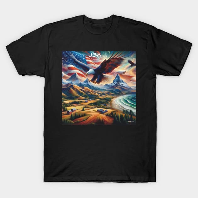 USA is Beautiful . T-Shirt by Canadaman99